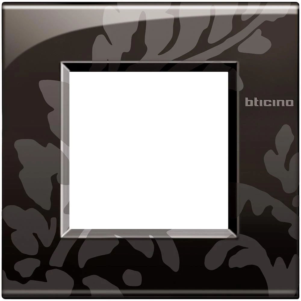  артикул LNC4802RM название Рамка итальянский стандарт 2 мод, цвет Узор, LivingLight, Bticino