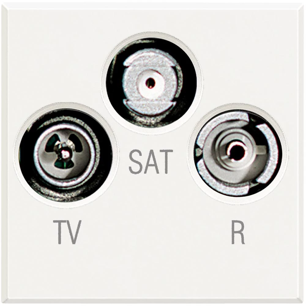  артикул HD4210D название Розетка телевизионная оконечная ТV-FМ-SАТ, цвет Белый, Axolute, Bticino