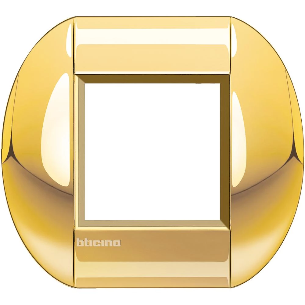  артикул LNB4802OC название Рамка 1-ая (одинарная) овальная, цвет Золото, LivingLight, Bticino