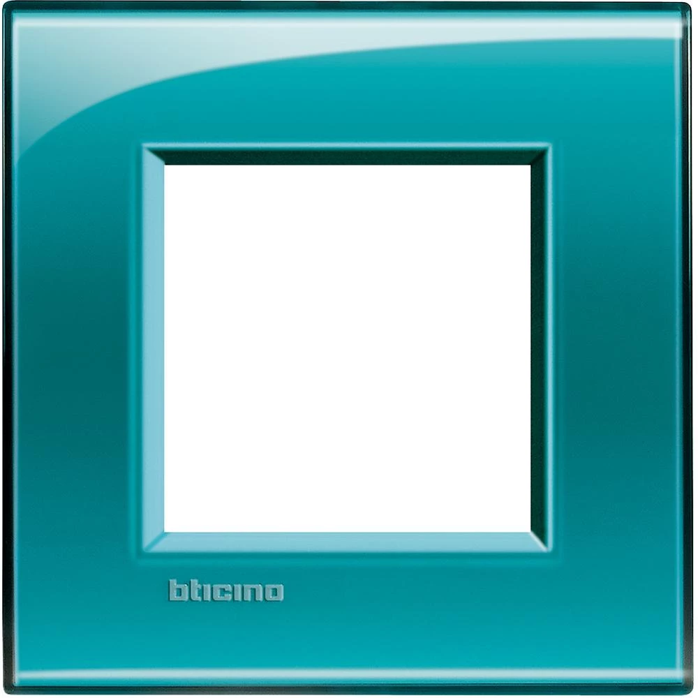  артикул LNA4802VD название Рамка 1-ая (одинарная) прямоугольная, цвет Зеленый, LivingLight, Bticino