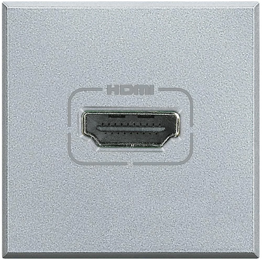  артикул HC4284 название Розетка HDMI, цвет Алюминий, Axolute, Bticino