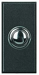  артикул HY4005W название BT Axolute Антрацит Style Выключатель кнопочный 10А (1NO контакт), 1 мод  (безвинт. зажим)